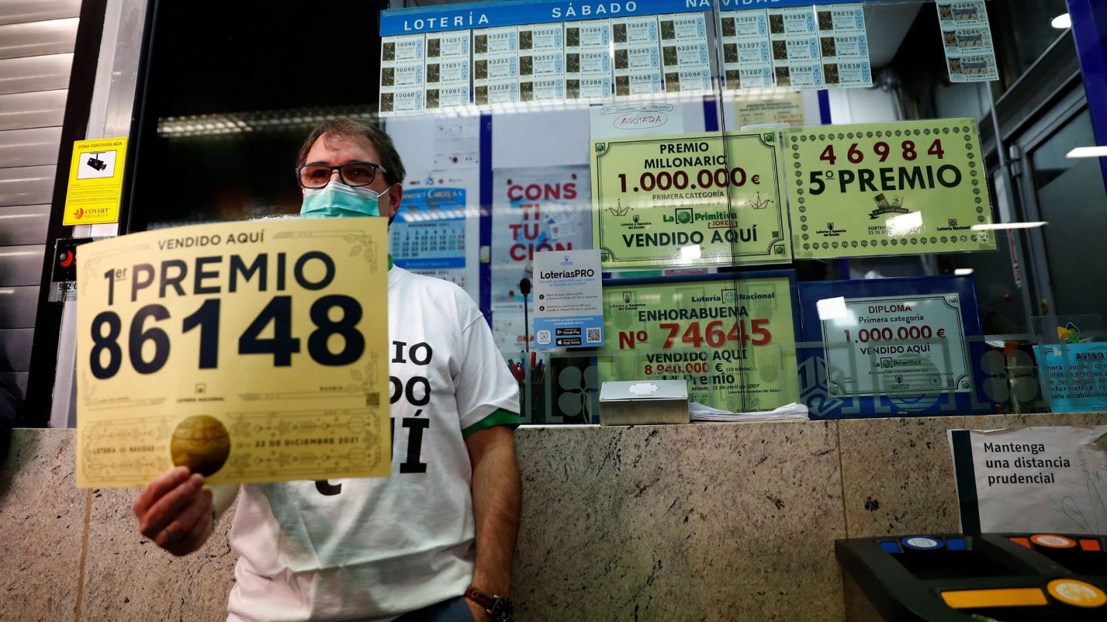 El 86.148 es el Gordo de la Loteria