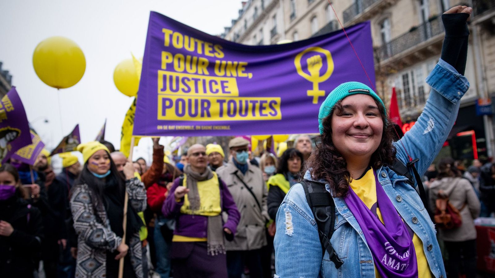 Wendy Galarza, activista herida por disparos cuando protestaba por la violencia contra las mujeres