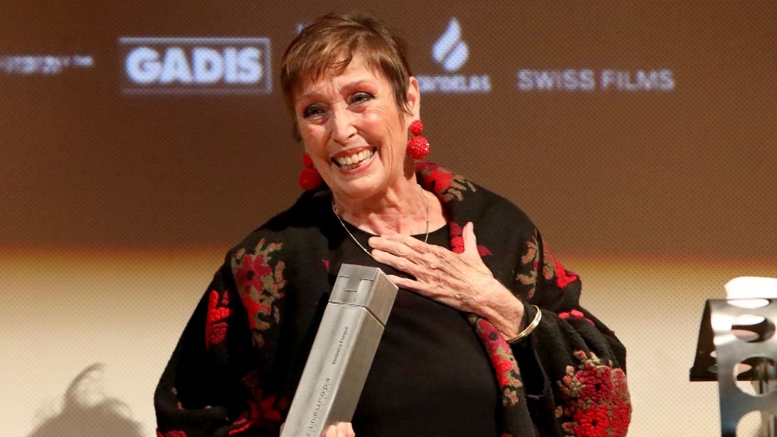 La actriz Verónica Forqué recibió el premio Cineuropa en noviembre de 2021