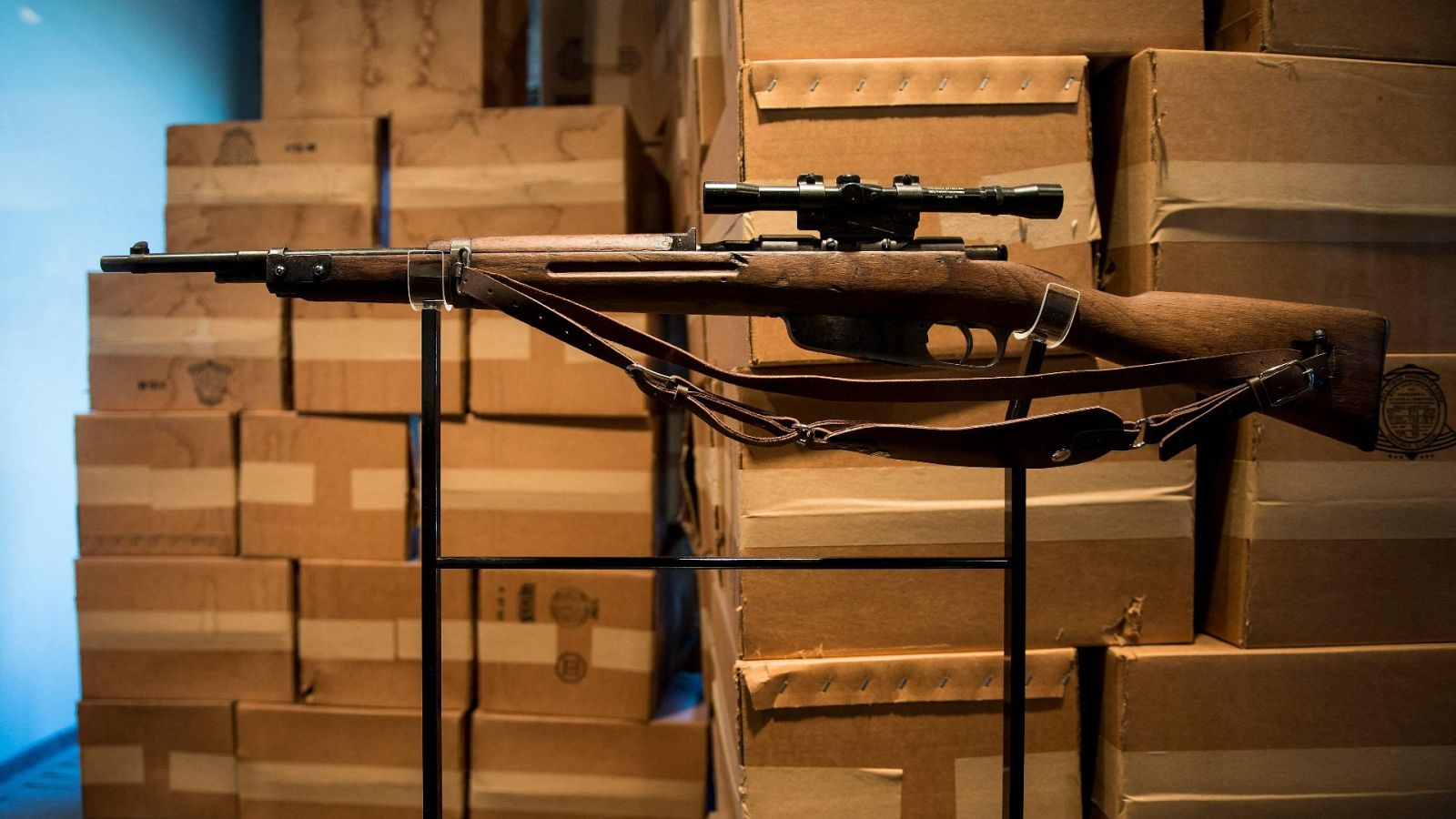 Imagen de archivo de la réplica del arma con el que fue asesinado JFK