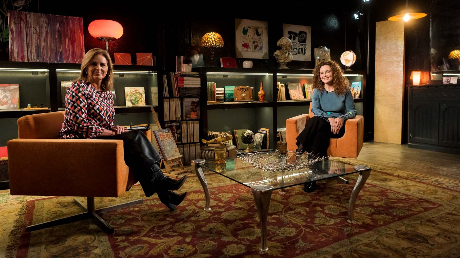 Silvia Marsó i Anna Cler abans de fer l'entrevista al 'Noms propis'