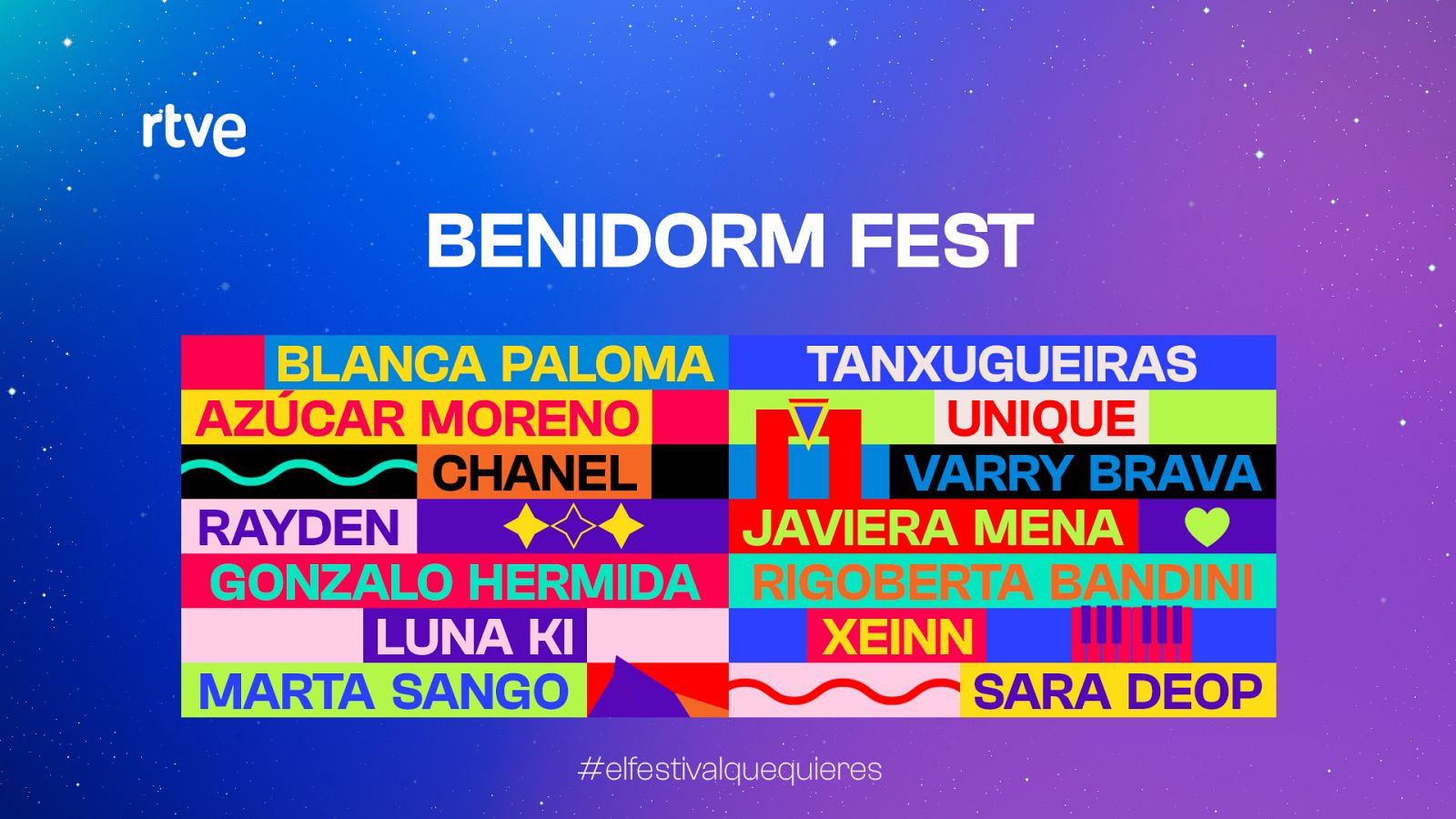Benidorm Fest: Estos son los 14 artistas y canciones de la preselección de España para Eurovisión 2022
