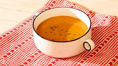 Receta de crema f�cil de marisco para Navidad