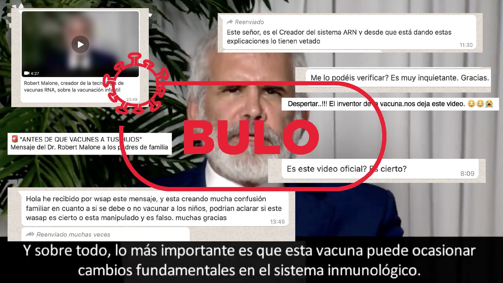 Distintos mensajes y afirmaciones en redes que dan por ciertas las afirmaciones de Malone en el vídeo