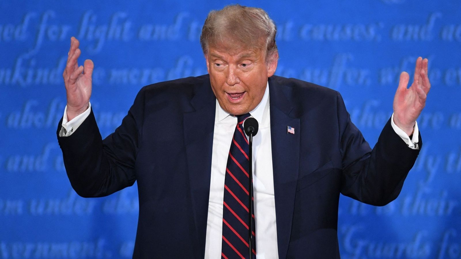 Donald Trump durante un discurso en Estados Unidos