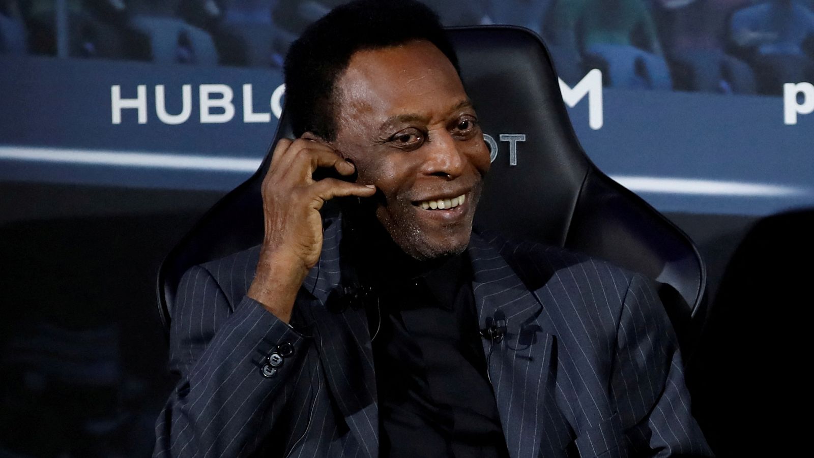 FILE PHOTO: Brazilian soccer legend Pele is seen in Paris