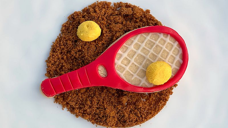 Receta de galleta y helado de lim�n "Raqueta de tenis"