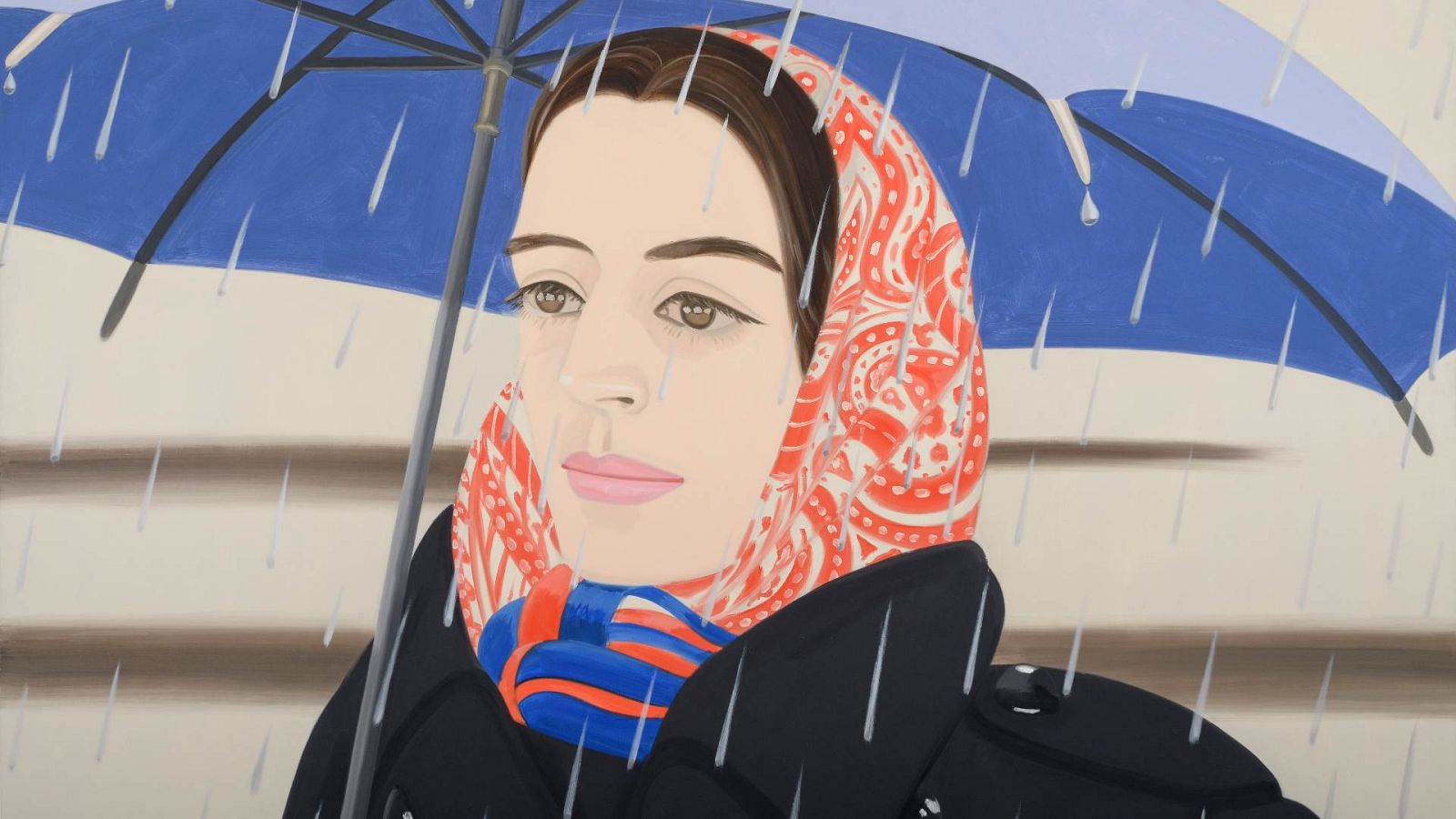 'Blue Umbrella 2', 1972, Colección privada, Nueva York. Alex Katz