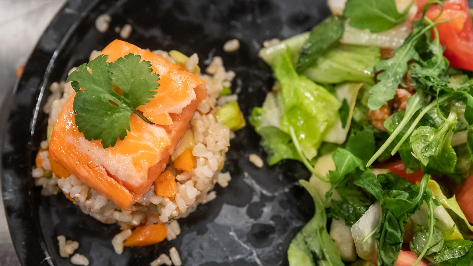 Receta de salmón con verduras de Isabel