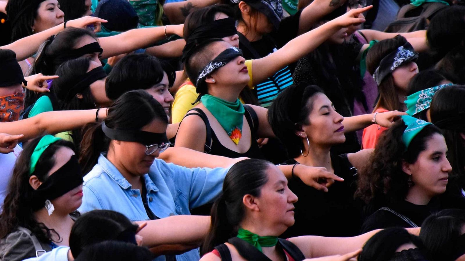 Manifestación contra los feminicidios, celebrada en México en el año 2019.