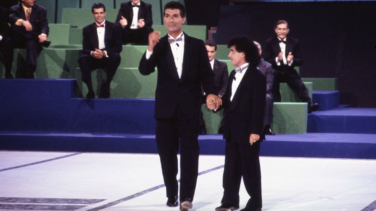 El Dúo Sacapuntas en los Premios TP en 1987