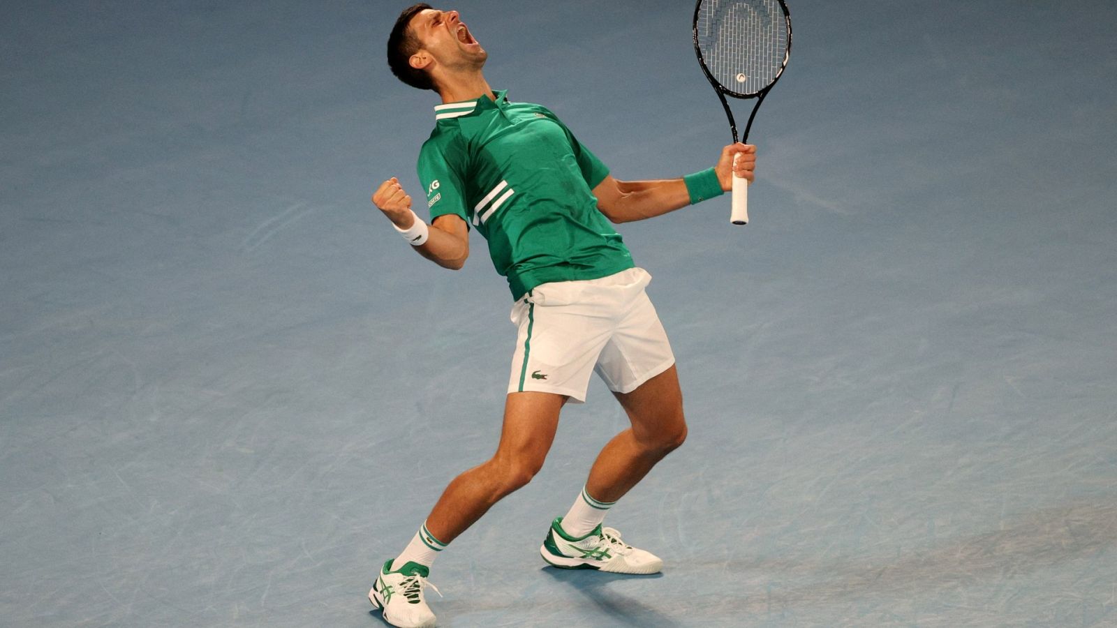 Imagen de Djokovic durante un partido