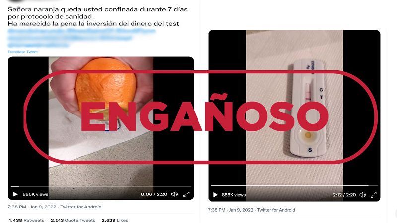 Este v�deo del zumo de naranja no demuestra la invalidez de los test de ant�genos