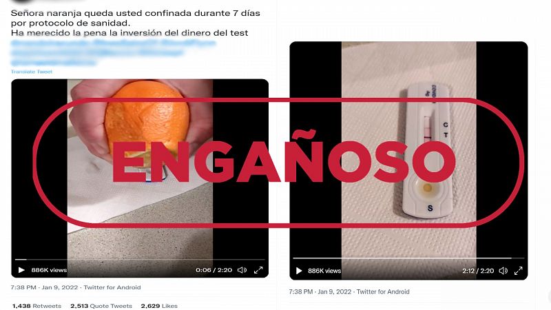 Este v�deo del zumo de naranja no demuestra la invalidez de los test de ant�genos