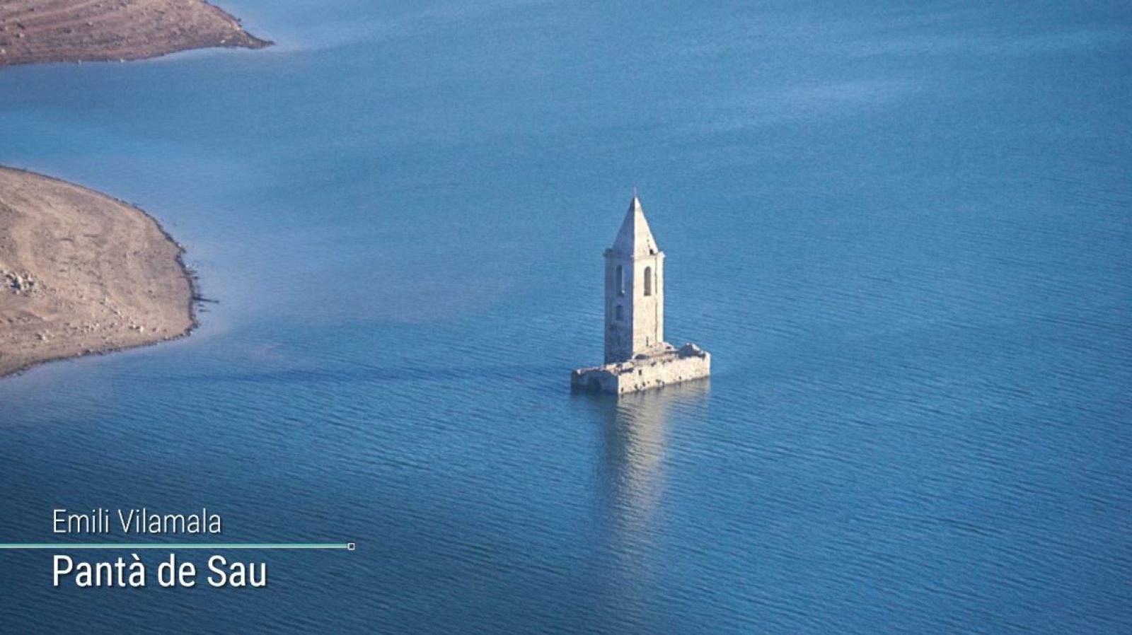 Pantà de Sau, actualment al 44,9 % de la seva capacitat