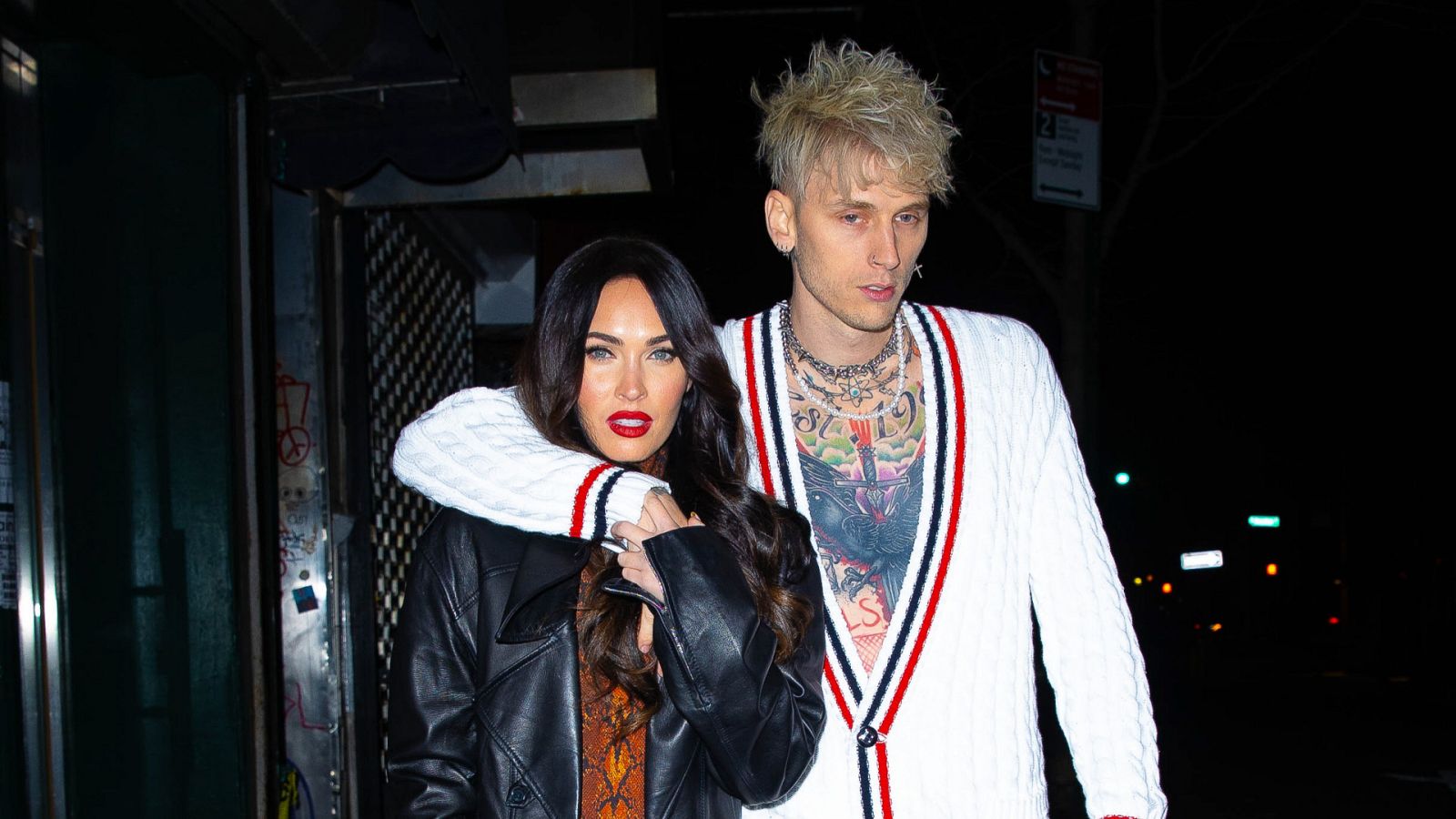La actriz Megan Fox y el rapero Machine Gun Kelly