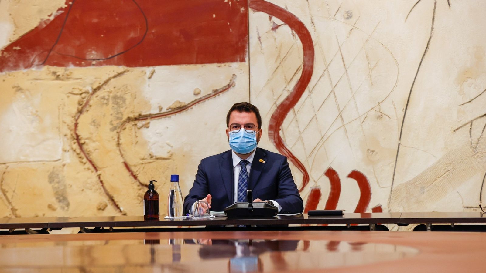 El presidente de la Generalitat, Pere Aragonès