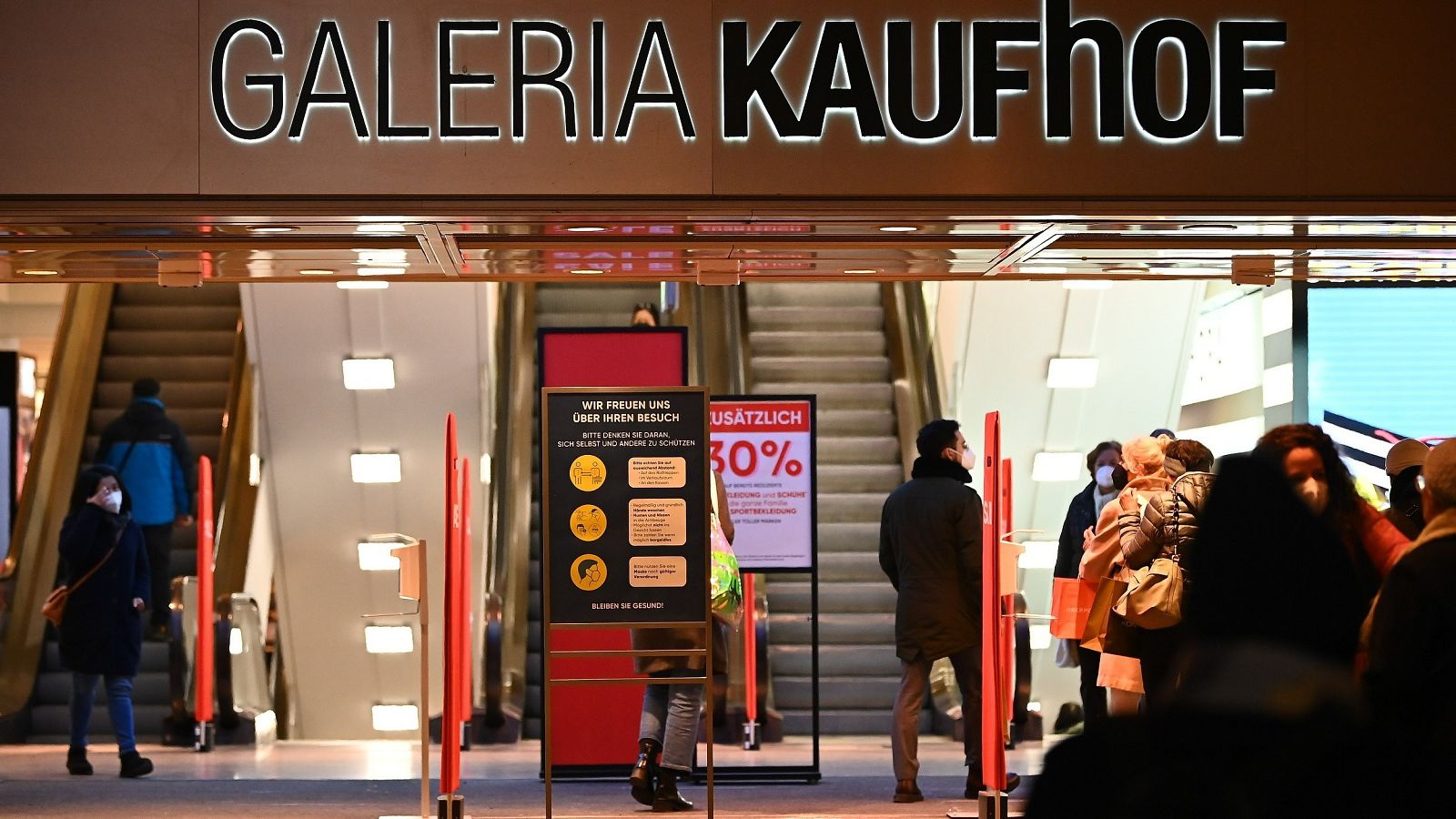Entrada de una tienda de compras en Alemania