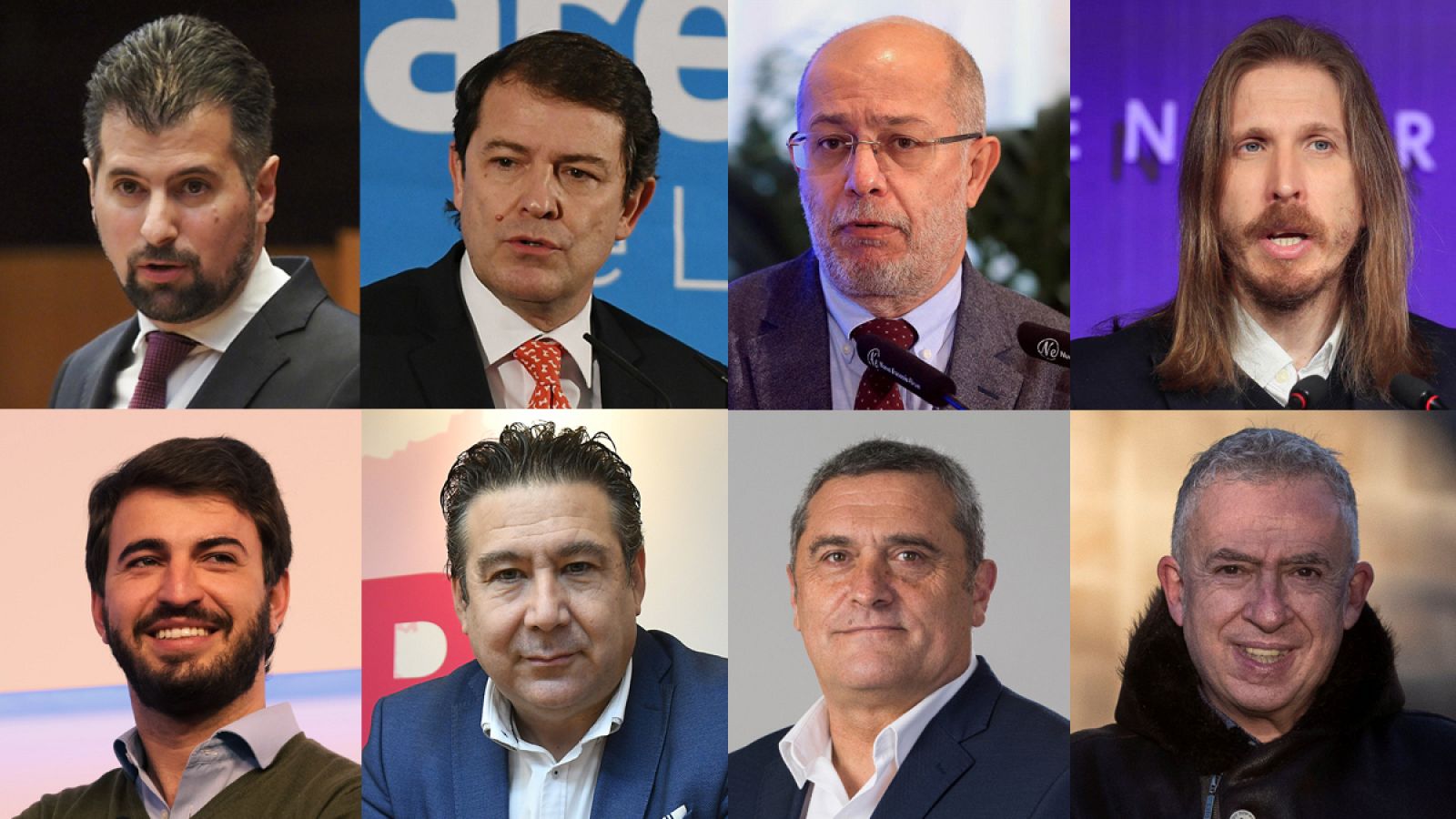 Los ocho principales candidatos a las elecciones de Castilla y León