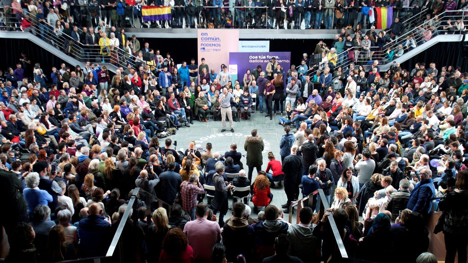 Un mitin del partido durante la campaña electoral de las elecciones de abril de 2019