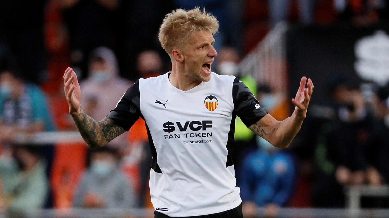Daniel Wass, con el Valencia