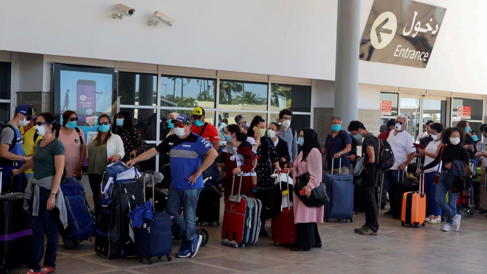Vuelo de repatriación en Marruecos, en mayo de 2020