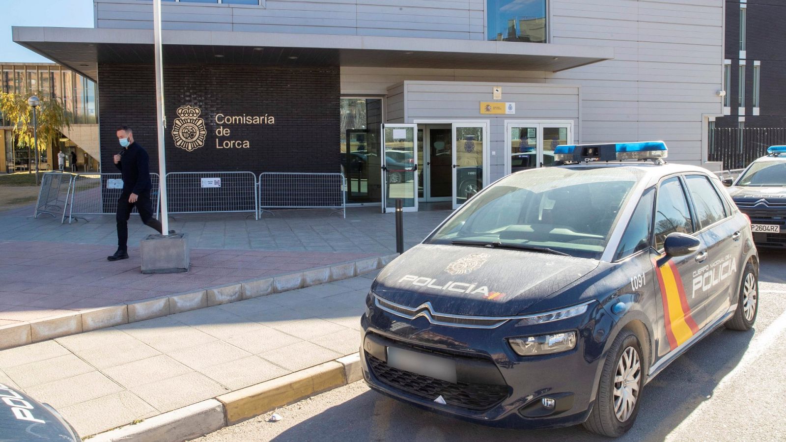 Fachada principal de la comisaría de Policía Nacional de Lorca