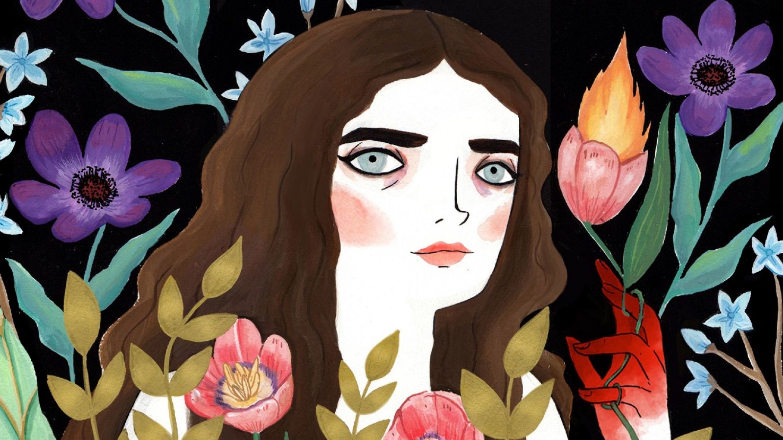 Detalle de la portada de 'Malas mujeres'