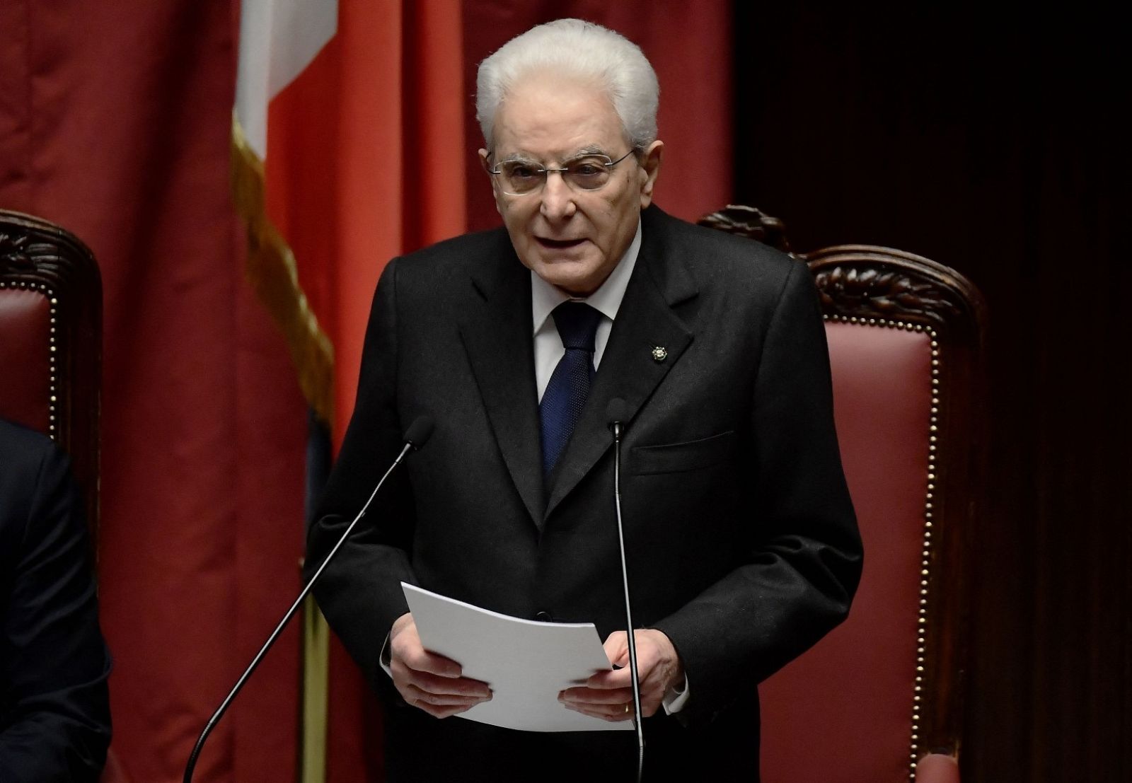 Sergio Mattarella jura su reelección como presidente de Italia