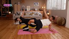 Pilates i body combat amb Cesc Escolà i Laura Fa