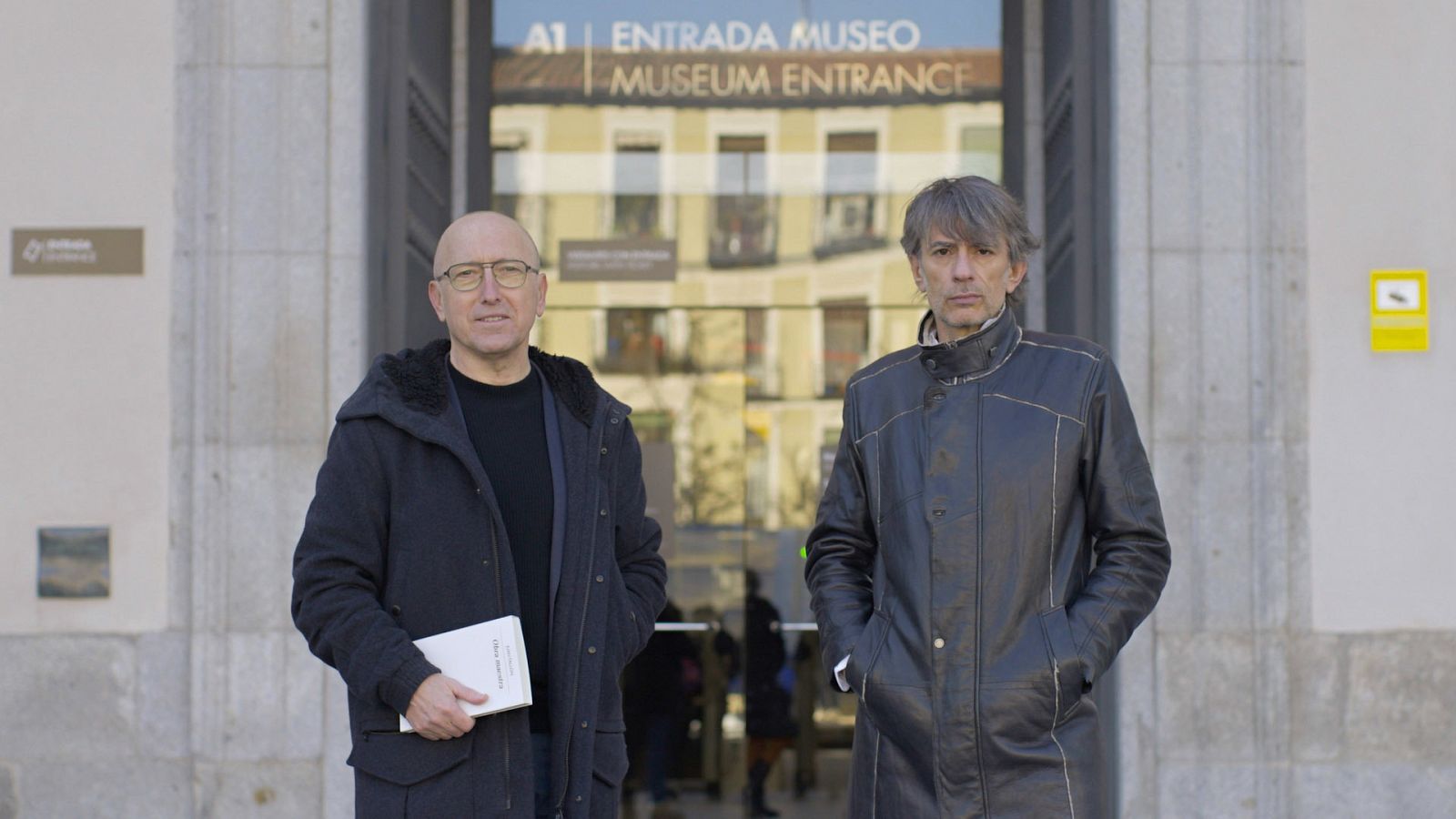 Óscar López con el escritor Juan Tallón