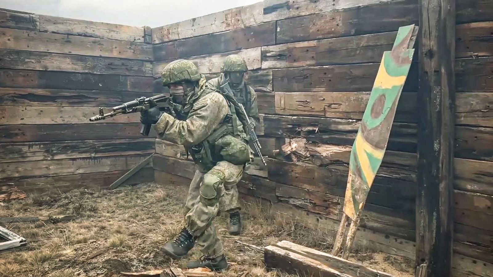 Marinos rusos durante ejercicios conjuntos de las fuerzas armadas de Rusia y Bielorrusia