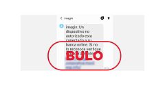 Este SMS de imaginBank avisando de que estás conectado es un fraude
