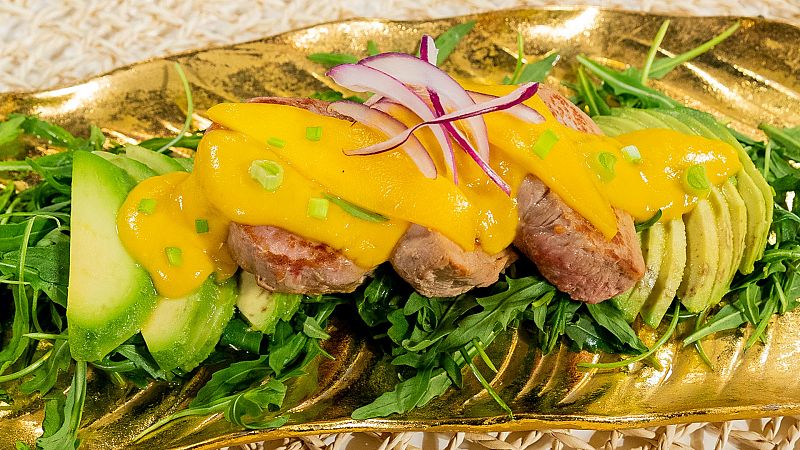 Recetas de Navidad | Solomillo de cerdo con salsa de mango 