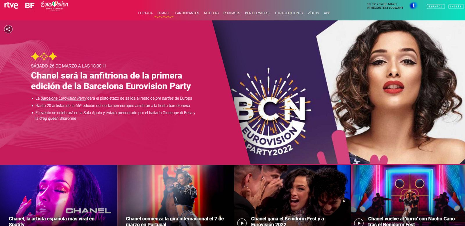 Toda la información de Chanel, actualizada en RTVE