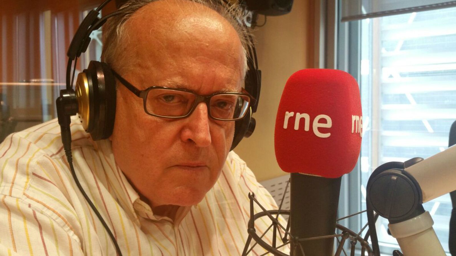 Imagen de archivo de José Martí Gómez, durante una entrevista concedida a RNE en 2016.