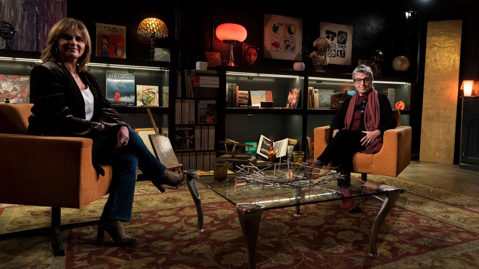 Anna Cler i Anna Freixas abans de començar l'entrevista