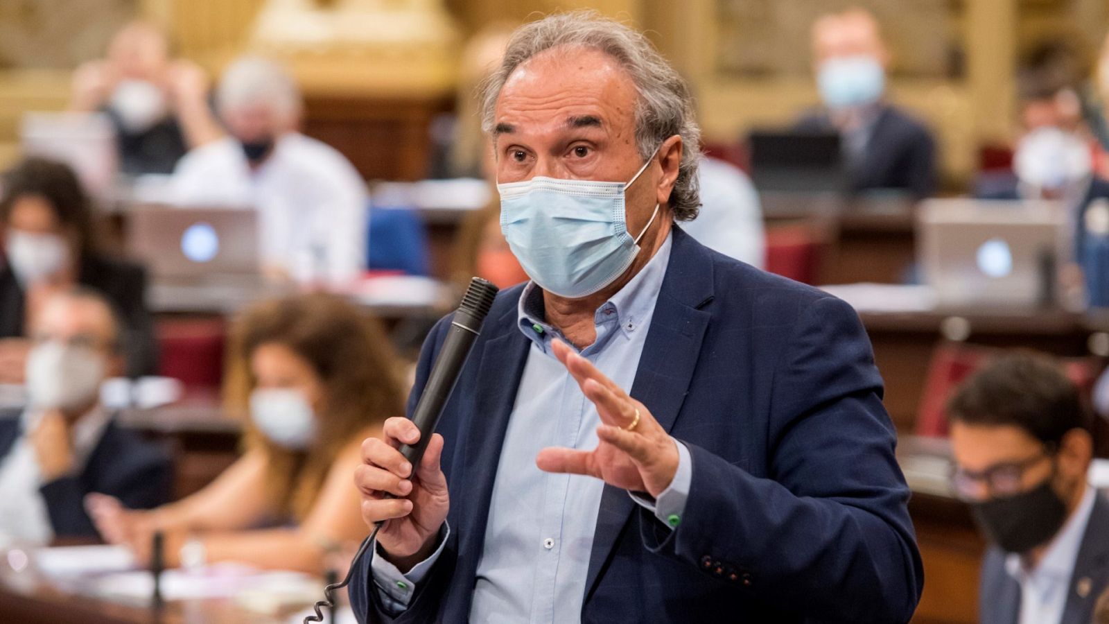 El conseller de Educación, Martí March, en el Parlament