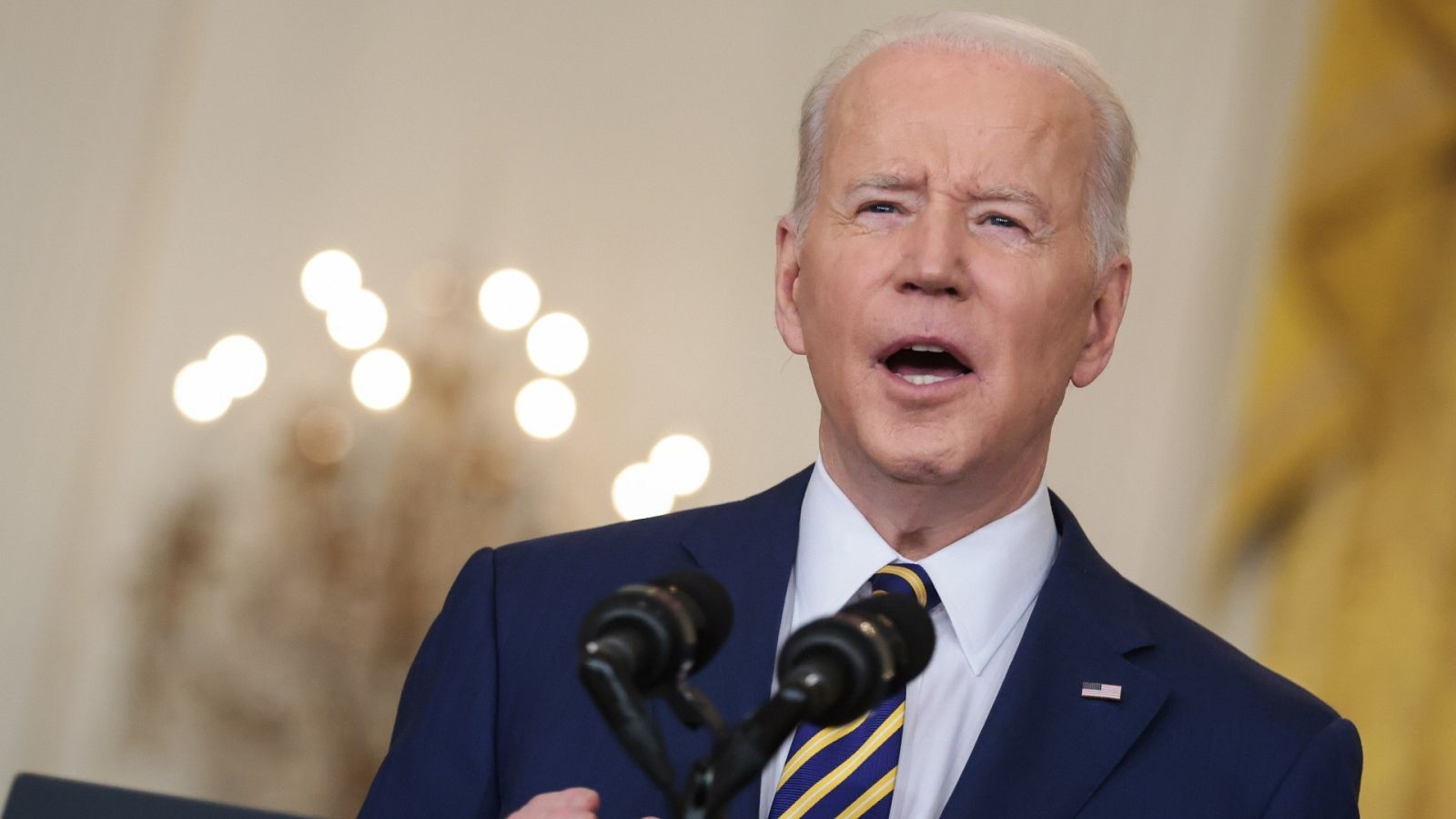 Biden advierte a Putin en su balance anual como presidente