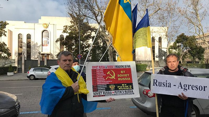 Los ucranianos en España, indignados con el ataque: "Por donde pasa Rusia, pasa la muerte"