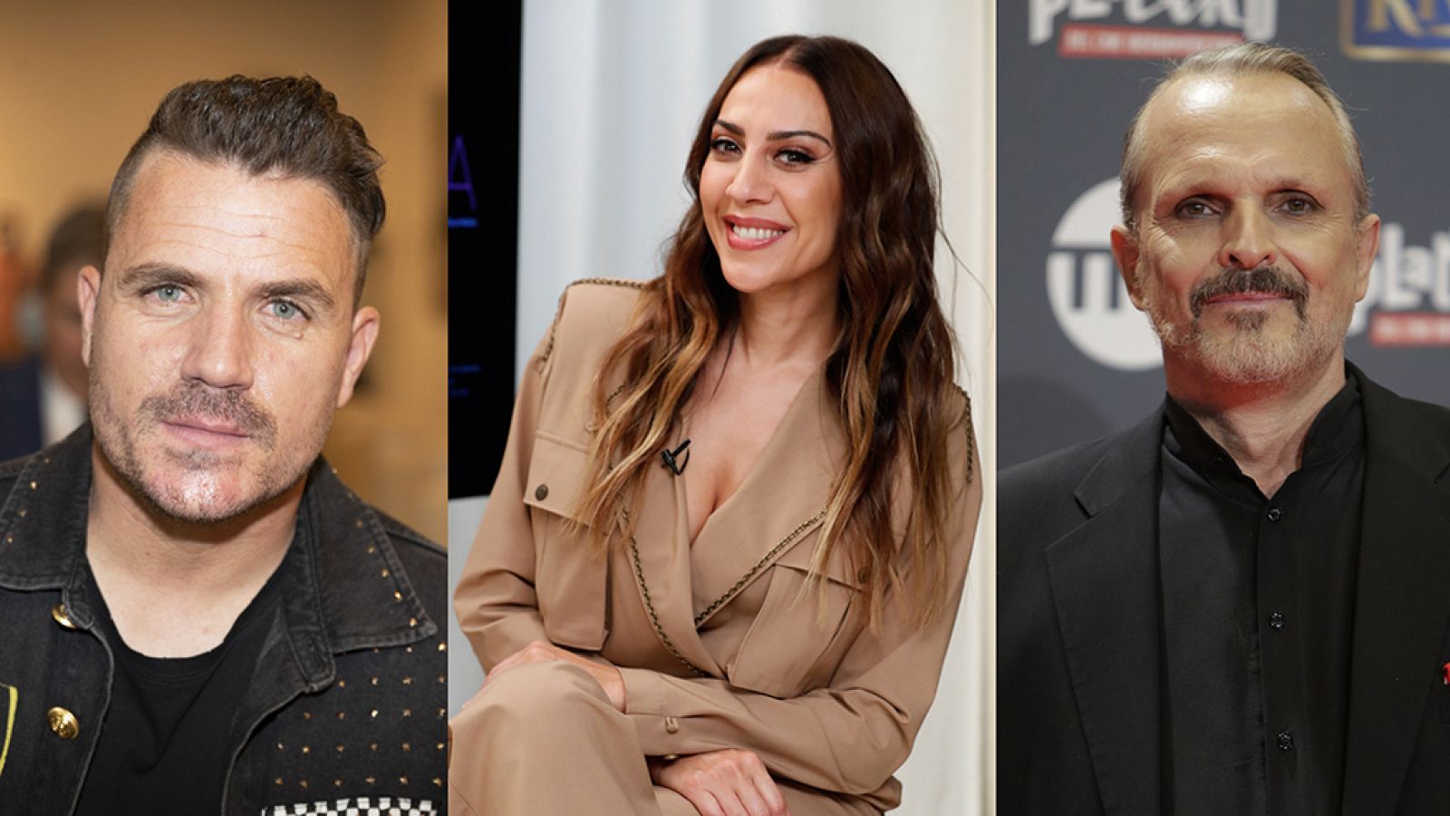 Dani Martín, Mónica Naranjo y Miguel Bosé