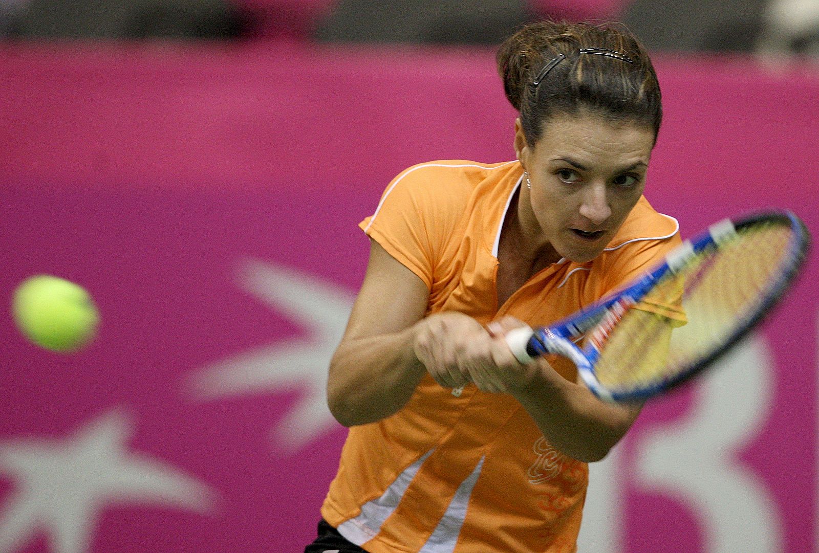 Nuria Llagostera, en la Copa Federación