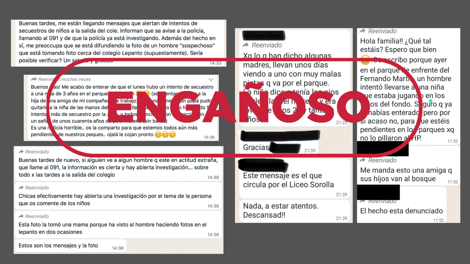 Intentos de secuestros a niños en Madrid