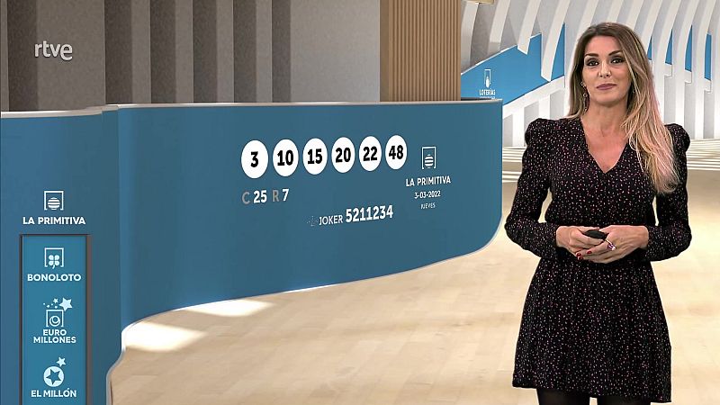 Sorteo de la BonoLoto, Primitiva y Loter�a Nacional del jueves 3 de marzo