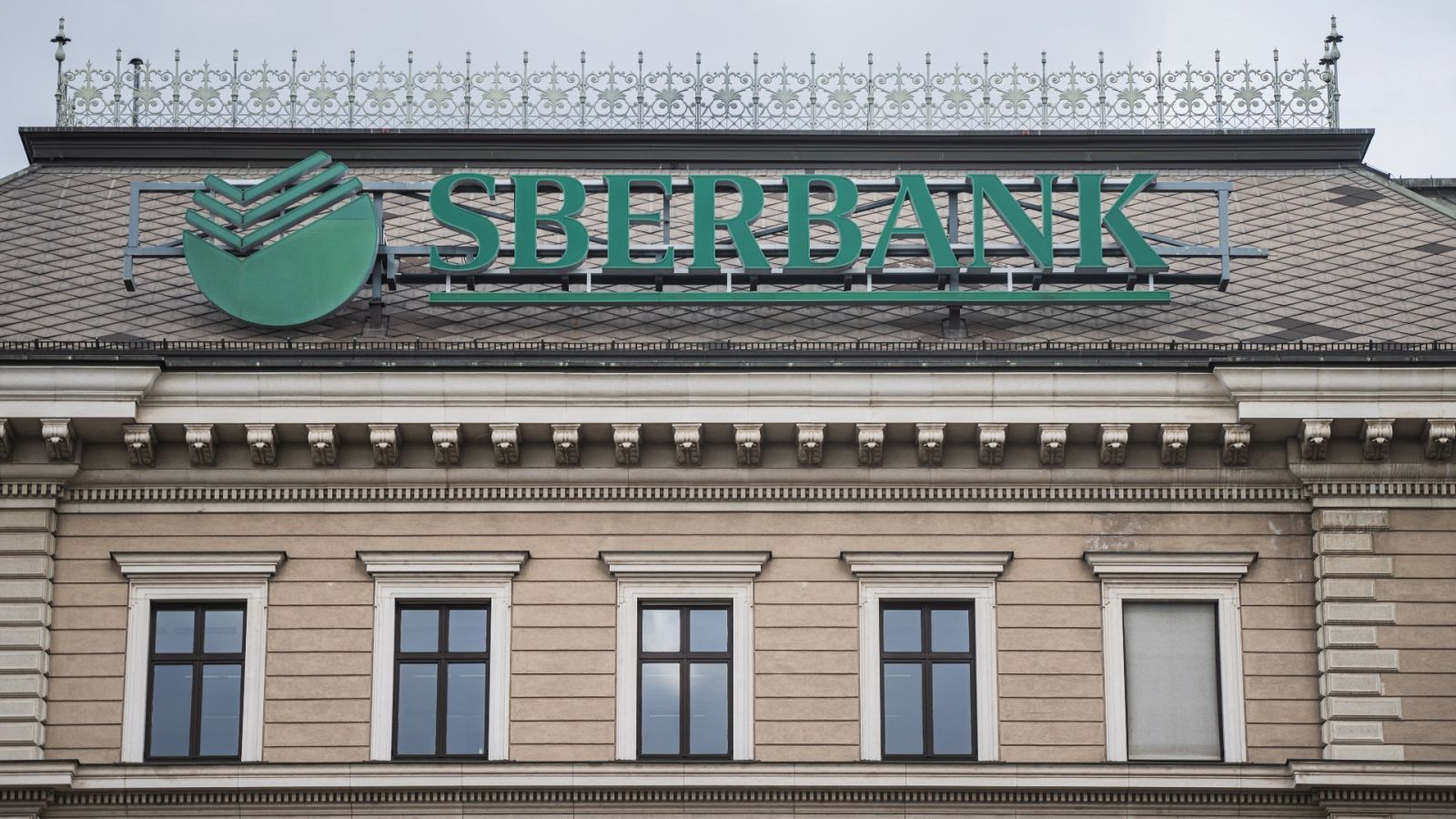 Vista exterior de la sede del banco ruso