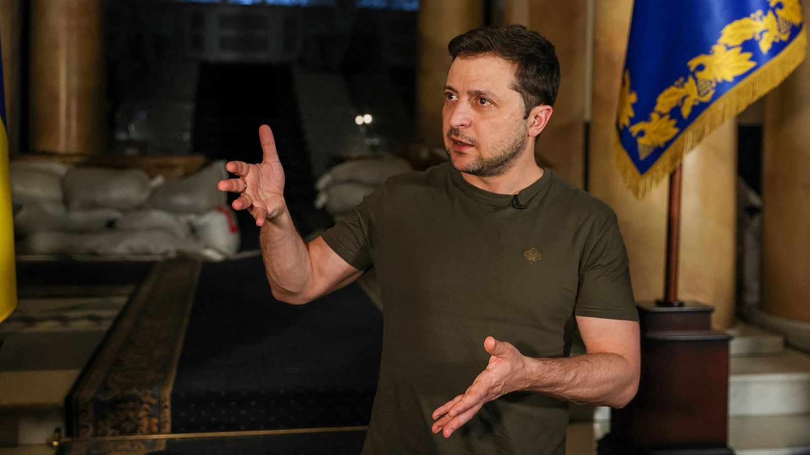 El presidente de Ucrania, Volodímir Zelenski.