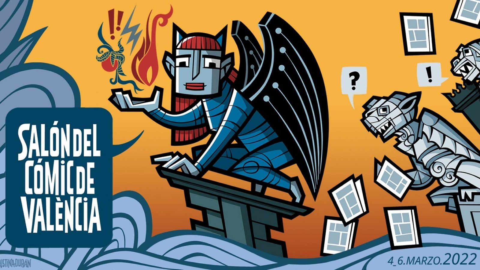 Detalle del cartel del Salón del Cómic de Valencia 2022