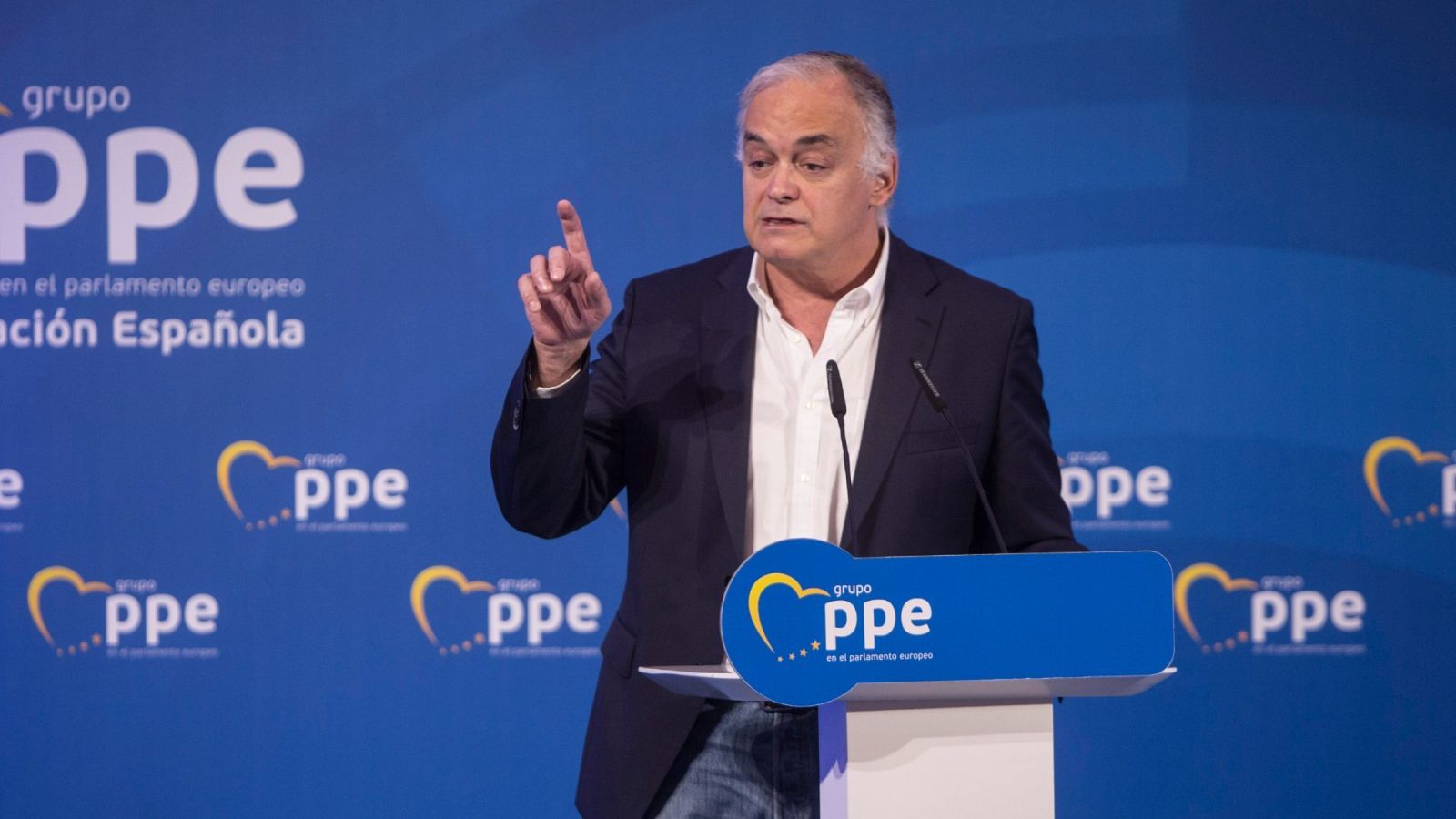 El presidente del comité organizador del congreso extraordinario del PP, Esteban González Pons