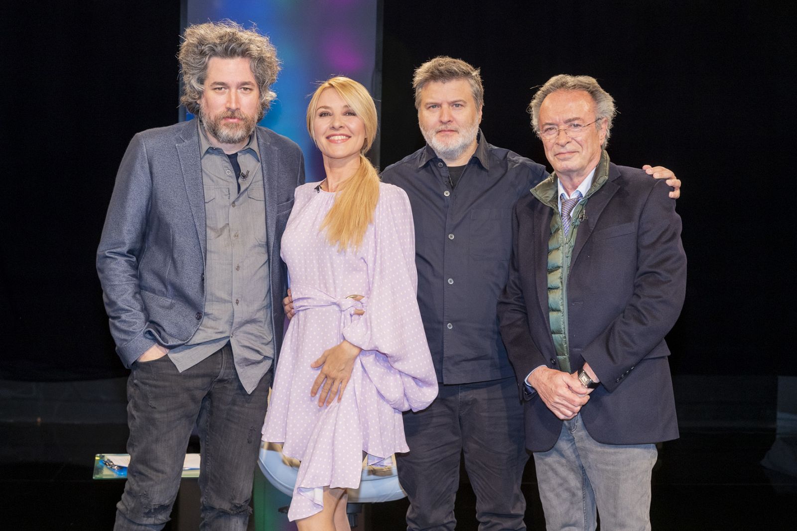 Cayetana Guillén Cuervo junto a Mariano Cohn, Gastón Duprat y Óscar Martínez.