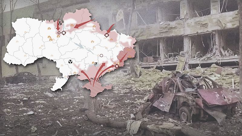 Los mapas de la segunda semana de guerra en Ucrania